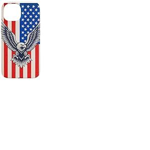 Aigle am&eacute;ricain avec Drapeau am&eacute;ricain Coque pour iPhone 15