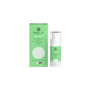 BasicLab Dermocosmetics Émulsion normalisante légère pour peaux grasses et mixtes | jour et nuit | 50 ml | Soulage les inflammations, rétablit l'équilibre et le confort de la peau