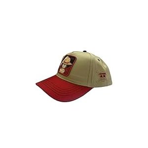 Comic Studio | One Piece | Casquette de Baseball | Chapeau de Paille de l'&eacute;quipage Luffy | Beige - Rouge | Taille Unique