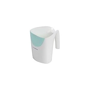 Clevamama Clevarinse Rince Tête Bébé Bain Tasse Rinceur de Shampoing Protection Silicone 500 ML Bleu