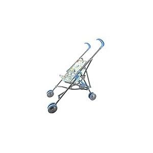 CLEMENT CLEMENTINE - Poussette - Jouet pour Enfant - 103132BL - Bleu - Tissu - Poussette - Bébé - Nourisson - Poupée - Poupon - Promenade - 54 cm x 20 cm - À Partir de 24 Mois