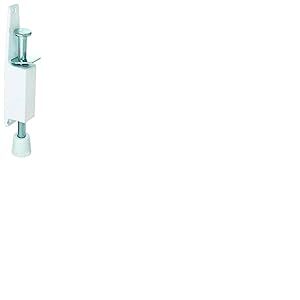 Alberts 417666 Arr&ecirc;t de porte, pour portes d'int&eacute;rieur, laqu&eacute; en blanc, 180 mm