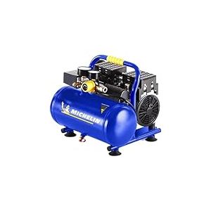 MICHELIN Compresseur d'Air Portatif Silencieux MX6/1 - Cuve 6 Litres - Sans Huile - Moteur 1 cv - Pression Maximale 8 bar - D&eacute;bit d'Air 106 l/min - 6.4 m&sup3;/h - 59 dB(A) LpA 4m - 78 dB(A) LwA