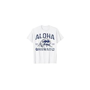 Vintage Aloha Hawaii Wave Surf Hawaiian Beach Surf Retro T-Shirt