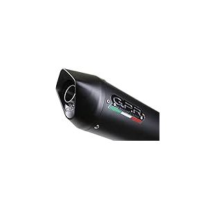 GPR Pot échappement marque GPR compatible avec Suzuki Gladius 650 2008-2015, Furore Nero, Échappement légal, homologué,silencieux avec db killer amovible et tuyau de liaison spécifique