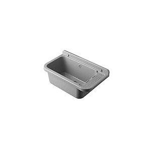 Negrari AM2051BG Évier Mural Gris Ciment résine pour extérieur 60 x 34 cm H 21, 60x34x21 cm