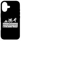 Humour Triathlon Dr&ocirc;le Triathl&egrave;te Licorne Nager P&eacute;daler Coque pour iPhone 17