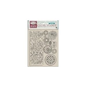 Stamperia - Acrylic Stamp for Scrapbooking, Albums, Card Making, and Bullet Journalling, Transparent, Long Lasting, Easy to Clean, Perfect for Crafts and Gifting (Master of Magic, Border & Circles)