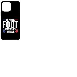Né pour Le Foot Football Footballeur Joueur de Foot Drôle Coque pour iPhone 13 Pro Max