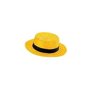 W WIDMANN MILANO Party Fashion 51601 - Chapeau de paille de luxe, canotier, canotier, canotier, matelot, années 20, années 30, Venise, chapeau, coiffe, accessoire, soirée à thème, carnaval