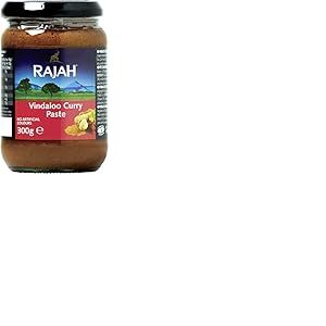 Rajah Pâte Concentrée de Curry Vindaloo 1 Paquet de 300 g