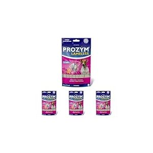 Prozym 15 Lamelles pour Chiens - Soin Dentaire &agrave; m&acirc;cher - N&deg;1 chez Les v&eacute;t&eacute;rinaires - Haleine fra&icirc;che - Anti-tartre - Anti-Plaque - Gencives saines (S) (Lot de 4)