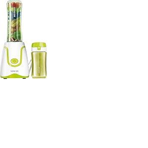 Sencor Mini Blender Smoothie Ultra-Puissant 500W, 2 Bouteilles Tritan 0,6L & 0,3L sans BPA, Lames Titane Longue durée Anti-Oxydation - Le Plus Puissant, Idéal Soupe & Plus - Vert