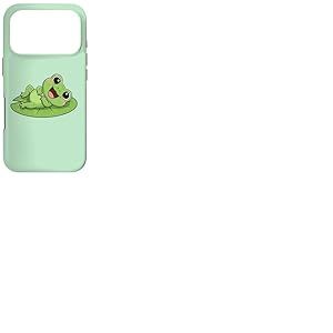 Grenouille Mignonne sur lys et Tapis Souriant joyeusement Coque pour iPhone 17 Pro