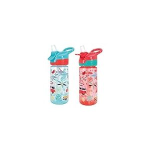 Nuby Super Quench – Tasse pour enfants | Anti-fuites | Poignée de transport | 540ml | Rose | 2 Pack