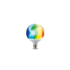 Beghelli - Ampoule LED Smart GLOBO E27 14W RGB-CCT WiFi, Compatible avec Alexa, Application Domotique, R&eacute;glage des Couleurs et de l'Intensit&eacute;, Commande Vocale, Installation Facile, 1 Unit&eacute;, Blanc