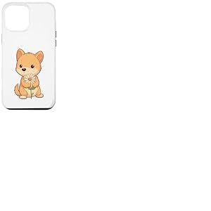 Chien avec Fleur pour Amoureux des Chiots, Femmes et Filles, Chien Mignon Coque pour iPhone 12 Pro Max