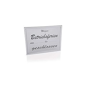 WAS 4300 010 Panneau d'indication en Plastique et Aluminium 24 cm de Long 18 cm de Large