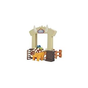 Dino Ranch Ankylosaurus, Playset Action, Le Dinosaure est articulé et Haut Environ 10 cm, comme visa sur la télévision, pour Enfants à partir de 3 Ans, DNR0021 , Jeux Prezieux modèles aléatoires