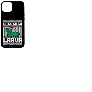 Pull moche Fa la Larva, pull de Noël rigolote Coque pour iPhone 15 Plus