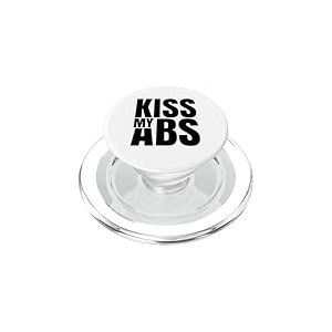 Kiss My Abdominal Muscles Exercice Fitness Workout PopSockets PopGrip pour MagSafe