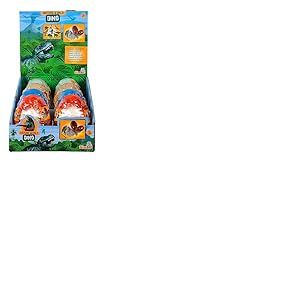 Simba Dino Kit d'excavation dans l'œuf, 8 Compartiments, Un Seul Article, Dinosaure à déterrer, 8 cm, avec Outil, à partir de 3 Ans