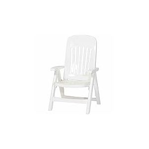 Sieger 828/W KT Comtesse Fauteuil Multi-Positions Dossier Réglable Résine de Synthèse Blanc 66 x 65 x 108 cm