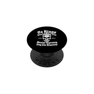 Pas de Roi Depuis 1776 Résister à la tyrannie Rebelle PopSockets PopGrip Adhésif
