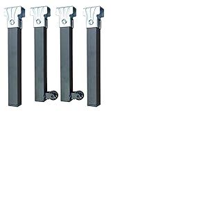IMEX EL ZORRO 81412-A Lot de 4 Pieds pour sommier avec roulettes