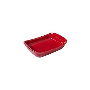 Pyrex Supreme Plat à four, céramique, rouge, 30 x 20 cm