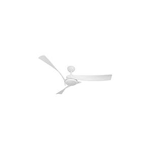 Eden pulse Ventilateur CC 24 W blanc, 3 pales, 132 D, 2424 lumens, 3000-4000-6500 K, télécommande, réglable, minuteur, idéal pour climatisation et confort.