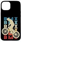 BMX Vélo Velo Cycliste Cyclisme Enfant garçon Retro Coque pour iPhone 15 Plus