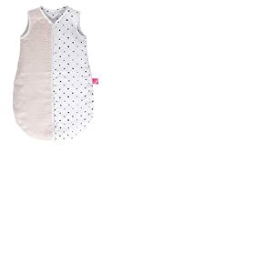 Motherhood Gigoteuse d'été en mousseline de coton - Douillette certifiée Öko-Tex Standard - Taille 1 : 0-6 mois - Carré apricot