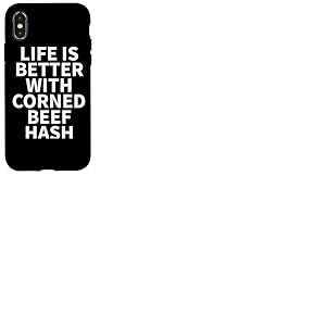 Hash Apparel Corned Beef - Design Unique et Amusant pour Les Amateurs de haschisch Coque pour iPhone X/XS