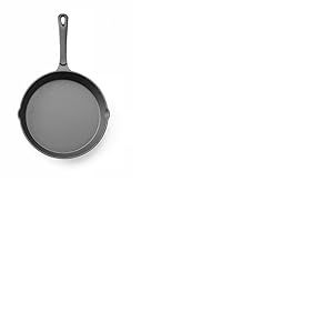 HENDI Po&ecirc;le en fonte, avec 2 becs verseurs, po&ecirc;le &agrave; frire pour four, feu, cuisini&egrave;re &agrave; gaz, induction, &eacute;lectrique, plaque vitroc&eacute;ramique, grill, barbecue, poign&eacute;e: 165mm, &oslash;250x(H)40mm