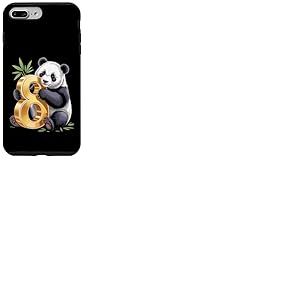 C'est mon ème anniversaire Panda 8 ans Panda B-Day Coque pour iPhone 7 Plus/8 Plus