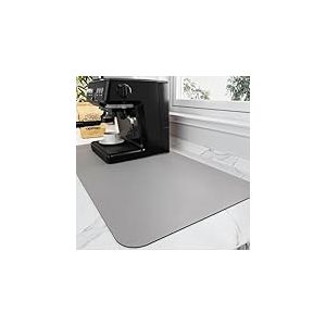 HotLive Tapis de bar &agrave; caf&eacute; pour plan de travail - Accessoire de bar &agrave; caf&eacute; - S'adapte sous la machine &agrave; caf&eacute;, la machine &agrave; expresso - Tapis absorbant avec dos en caoutchouc pour comptoir de cuisine -