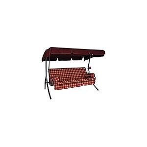 Angerer 1920 Trend Korfu Balancelle de Jardin 3 Places, Korfu Terra Rot