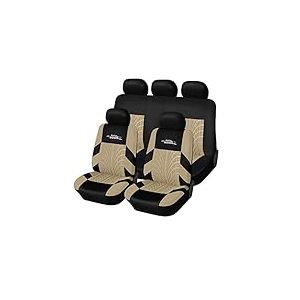 AUTOYOUTH Lot de 9 Housses de si&egrave;ges avants et Banquette arri&egrave;re de Voiture pour Femmes, Ensemble Complet de Housses de Protection de si&egrave;ges Auto, Housses arri&egrave;res pouvant &ecirc;tre s&eacute;par&eacute;es, Beige
