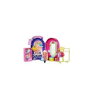 Barbie Coffret Boutique Extra Minis avec Dressing, poupée, habillages et Accessoires, Jouet Enfant, Dès 3 Ans, HHN15