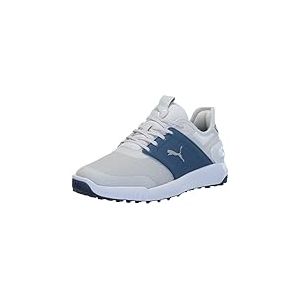 Puma Chaussures de Golf Ignite Elevate pour Homme, Gris Plume-soir&eacute;e Sky-Puma Blanc, 42 EU