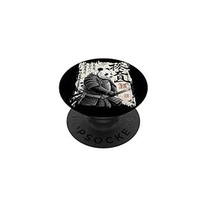 Panda Samouraï Art Calligraphie Japonaise 武士パンダ Culture PopSockets PopGrip Adhésif