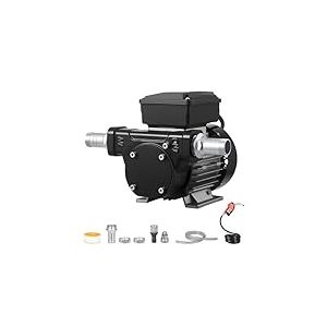 VEVOR Pompe Transfert Carburant 230 V CA Pompe Transfert Diesel &Eacute;lectrique 60 L/min, avec Pistolet de Carburant &agrave; Arr&ecirc;t Automatique, 2 Tuyaux, Hauteur de Refoulement 13,7 m, pour K&eacute;ros&egrave;ne, Biodiesel