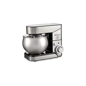 Techwood - TRO-1050, Robot Pâtissier, Robot Pâtissier Multifonctions avec Bol en Acier 5 L, 1000 W, INOX