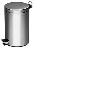 Premier Housewares 0506314 Poubelle &agrave; P&eacute;dale en Acier Inoxydable et Godet Int&eacute;rieur en Plastique 5 L