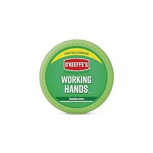 O'Keeffe's Working Hands Pot de crème pour les mains extrêmement sèches et craquelées en pot de 193 g - Augmente immédiatement la teneur en humidité, forme une couche protectrice et empêche la perte