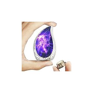 M MEILINXU Petite urne Souvenir en Forme de Galaxie Cosmique pour Cendres humaines – Petite urne Cosmique Violette pour Cendres – Convient à Une Petite quantité de restes incinérés – Urne à la Maison