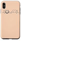 Cheval Fer &agrave; Cheval Cardiogram Cavaliers Chevaux Cheval Coque pour iPhone XS Max