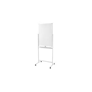 LogiLink EO0063 - Tableau blanc inscriptible sur 2 faces - 60 x 90 cm - Sur roulettes - Cadre en aluminium