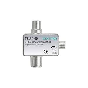 Axing TZU 4-00 atténuateur pour câble tv CATV avec connecteur IEC coaxial (0,5-20 dB)